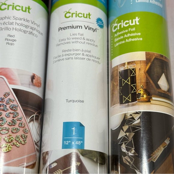 Sold! Cricut Holographic Sparkle Vinyl, Removable Matte Vinyl and Adhesive Foi… - Picture 5 of 5